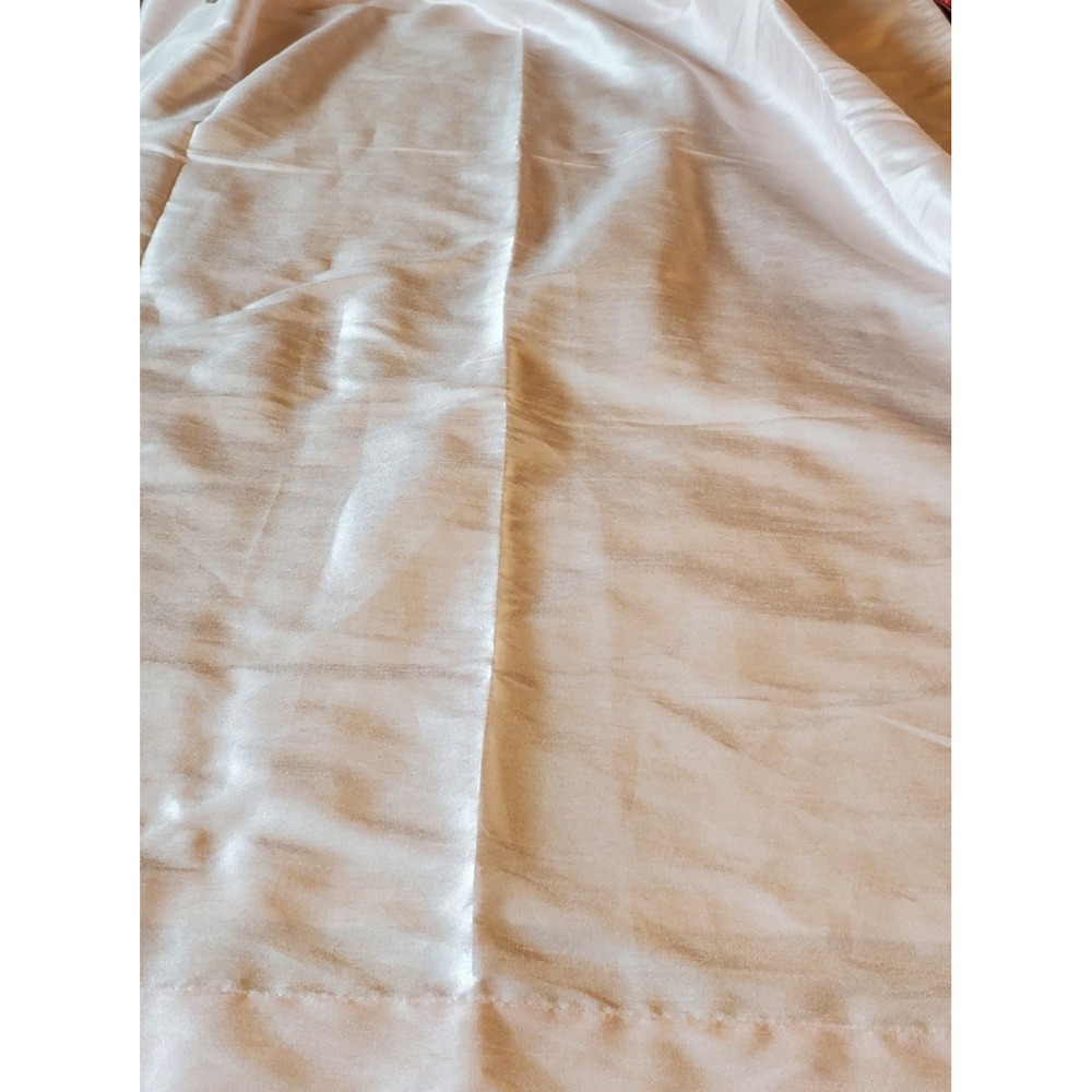 Simply Shabby Chic Blush Pink Faux Silk Curtain Panels 84x40 Set of 2 Rod Pocket - Picture 2 of 7